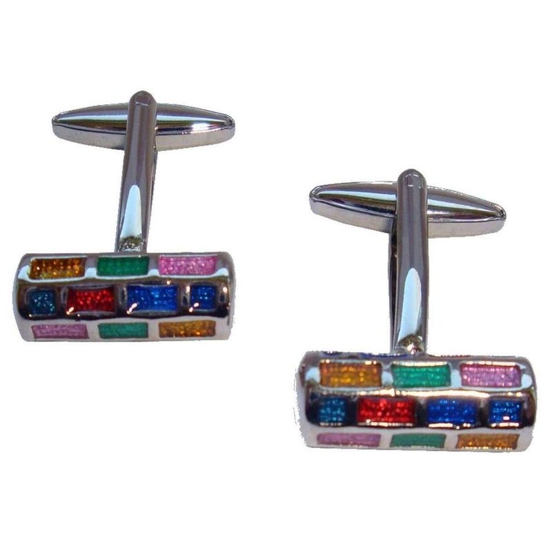 Bassin and Brown Barrelled Cufflinks – Multi-colour