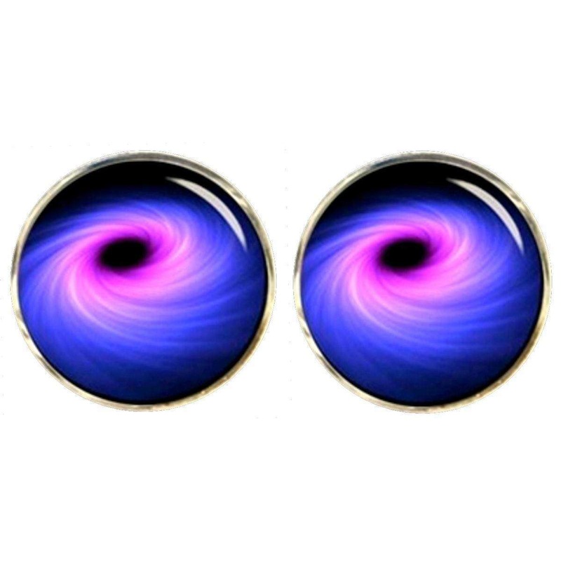 Bassin and Brown Black Hole Cufflinks – Navy/Blue/Purple