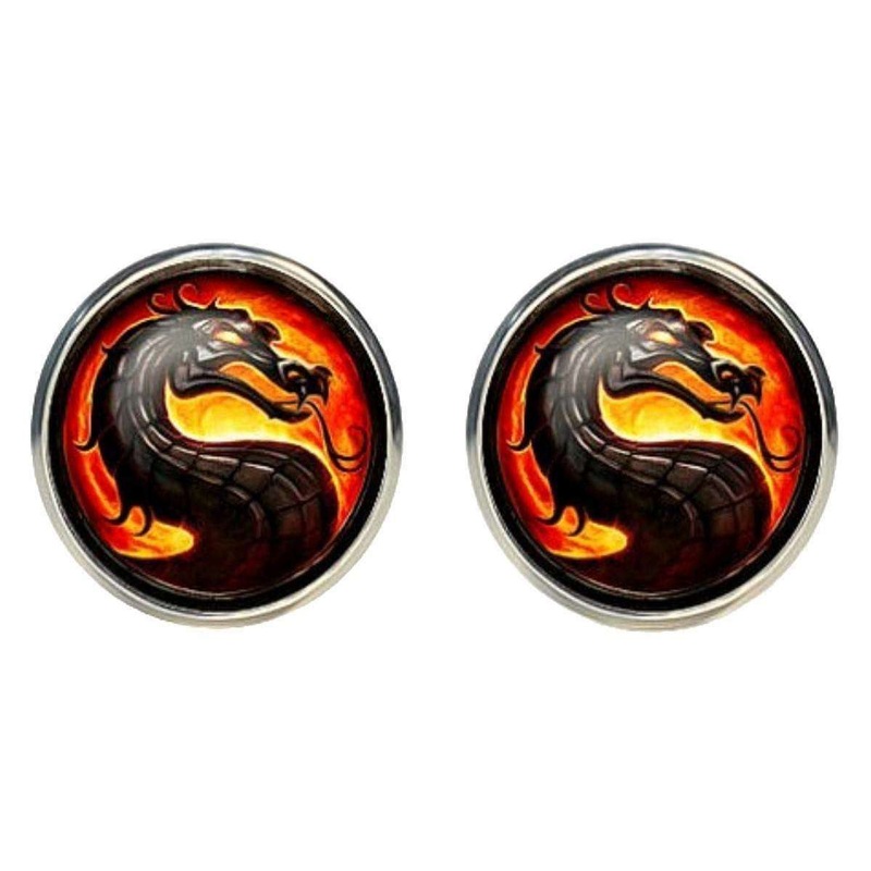 Bassin and Brown Dragon Cufflinks – Black/Gold/Red