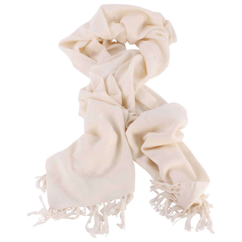 Bassin and Brown Grant Plain Scarf – Cream