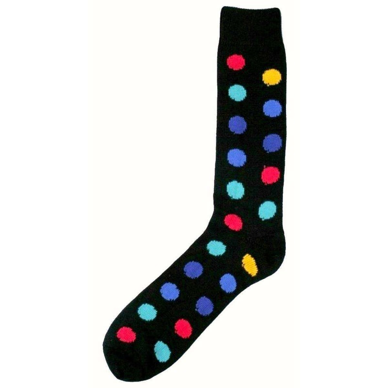 Bassin and Brown Spotted Midcalf Socks – Black/Multi-colour