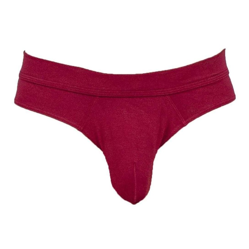 Obviously EliteMan Hipster Brief – Maroon Red