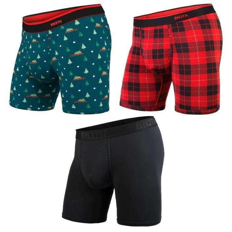BN3TH Home For The Holidays Classic 3 Pack Boxer Brief – Green/Red/Black