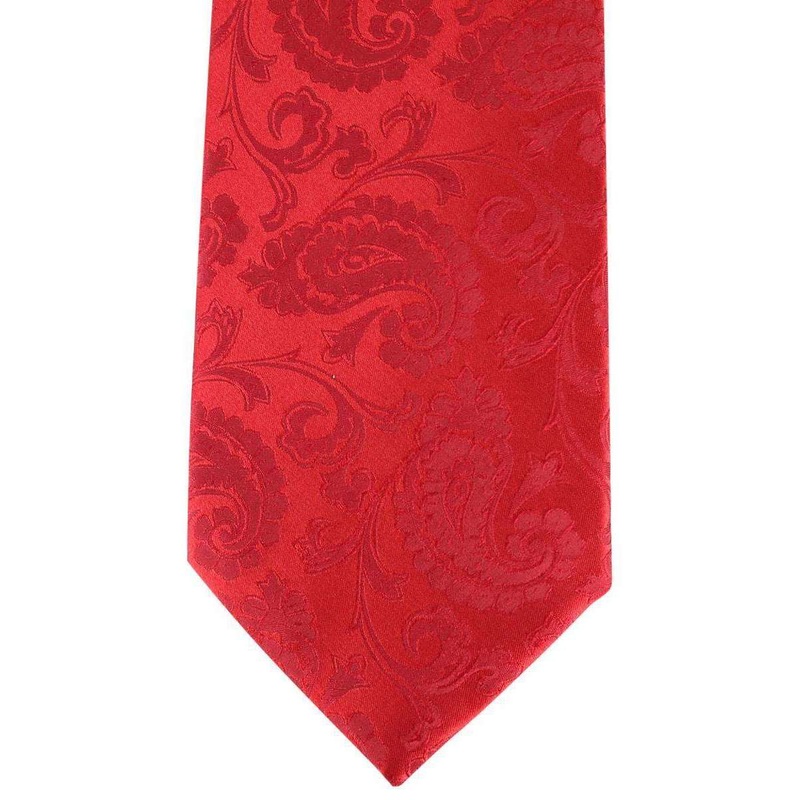 David Van Hagen Paisley Tie – Red