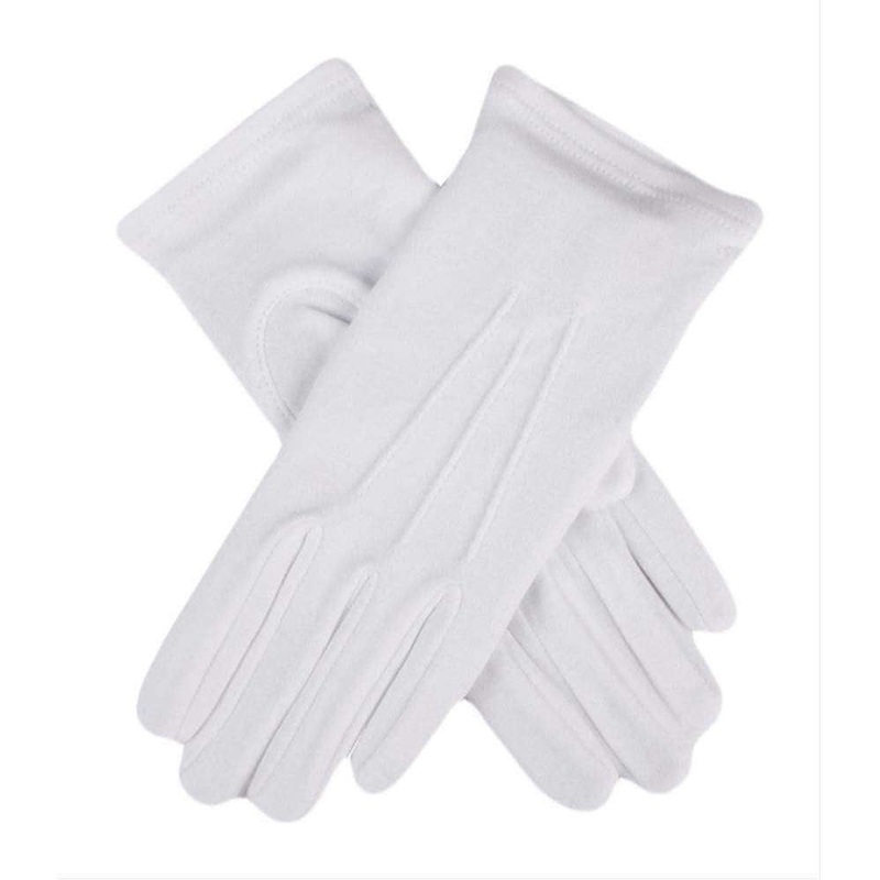 Dents Cotton Gloves – White