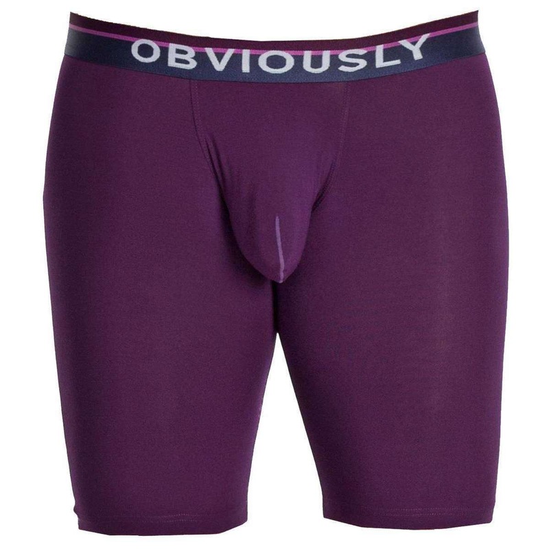 Obviously PrimeMan AnatoMAX Boxer Brief 9inch Leg – Purple