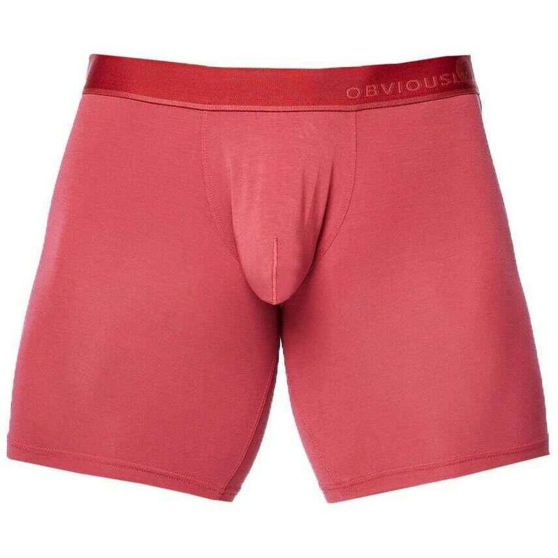 Obviously PrimeMan Boxer Brief 6inch Leg – Brick Red