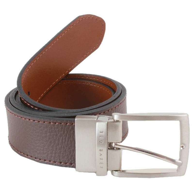 Ted Baker Breemer Reversible Belt – Chocolate Brown