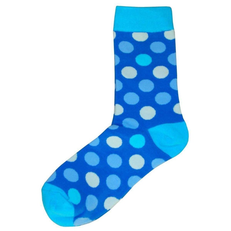 Bassin and Brown Spotted Socks – Turquoise/Blue