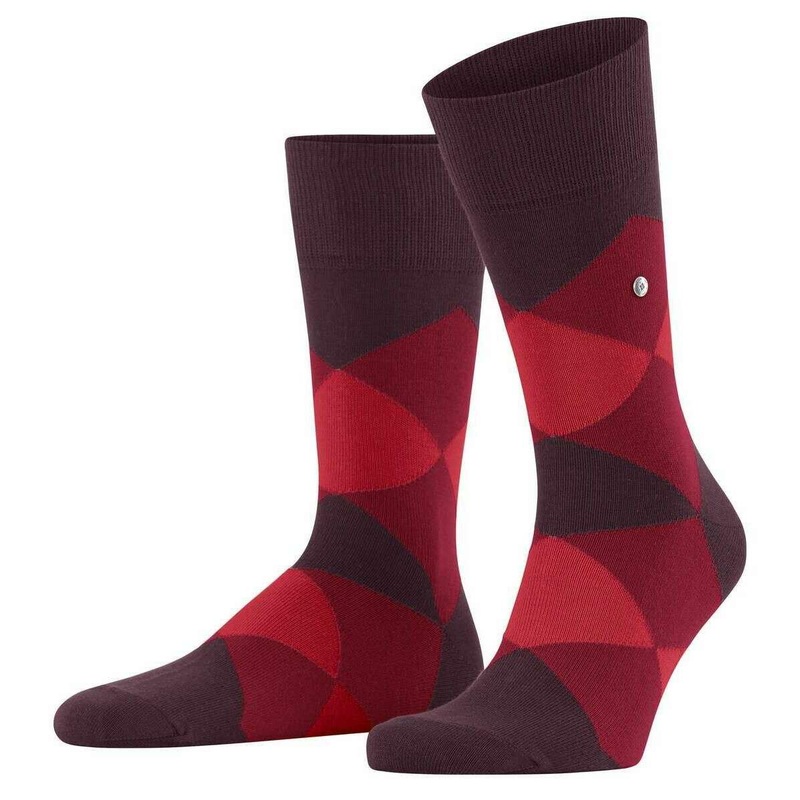 Burlington Clyde Socks – Claret Red