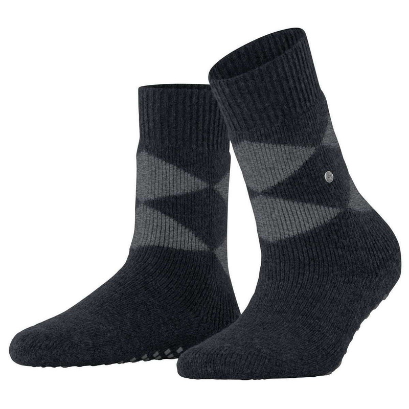 Burlington Cosy Argyle Socks – Black
