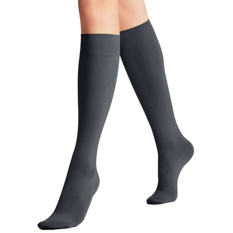 Falke Seidenglatt 40 Denier Knee High Tights – Graphite Grey