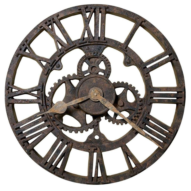 Howard Miller Allentown Wall Clock – Rust Brown