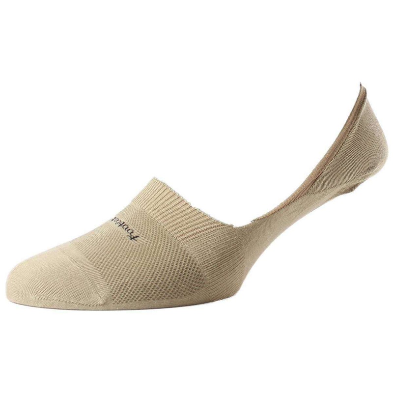 Pantherella Footlet Egyptian Cotton Shoe Liner – Light Khaki