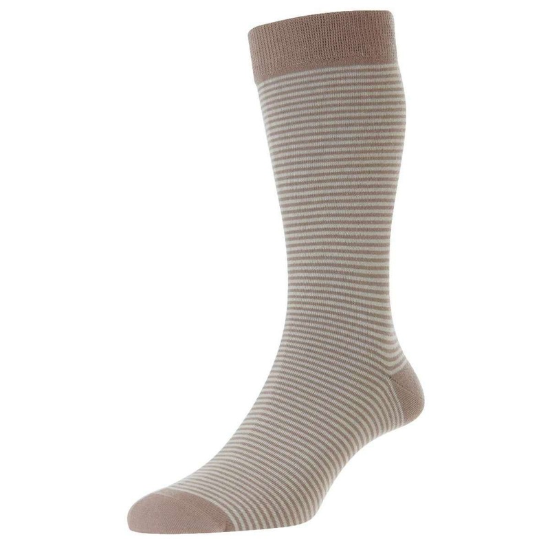 Pantherella Holst Egyptian Cotton Socks – Mushroom Khaki