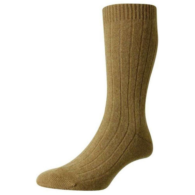 Pantherella Waddington Cashmere Socks – Camel Brown