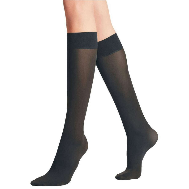 Falke Pure Matt 50 Denier Knee High Tights – Graphite Grey