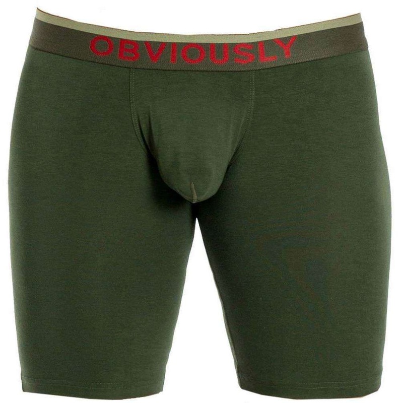 Obviously FreeMan AnatoFREE Boxer Brief 6inch Leg – Pine Green