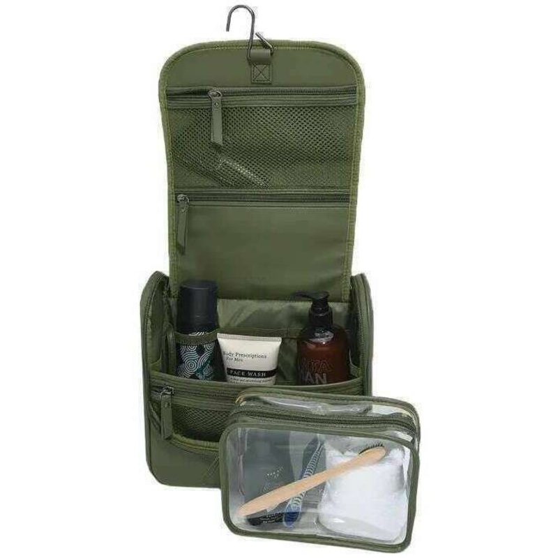 Stackers Large Hanging Wash Bag – Green