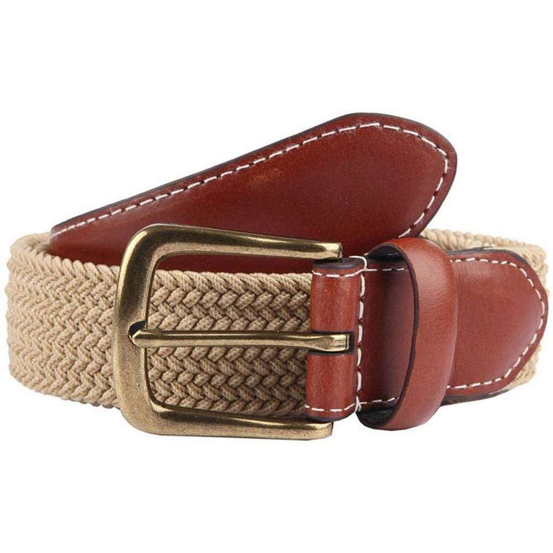 Dents Stretch Elastic Webbing Belt – Beige