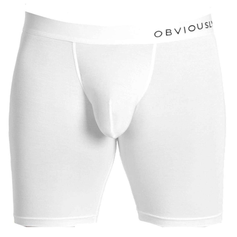 Obviously Primeman AnatoMAX Boxer Brief 6inch Leg – White