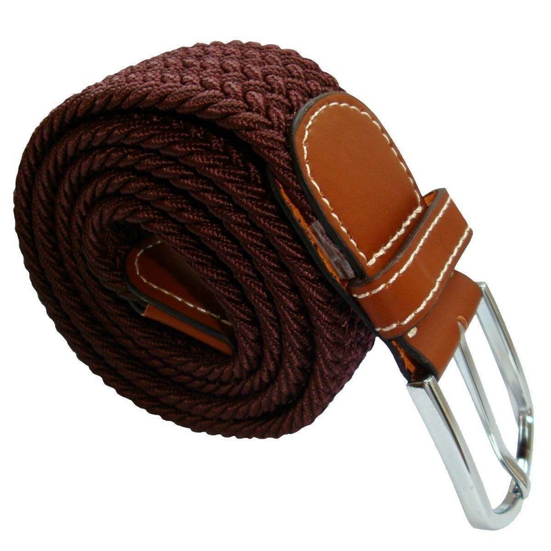 Bassin and Brown Plain Woven Belt – Brown