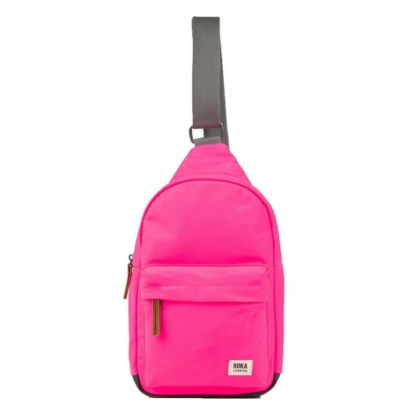 Roka Willesden B Large Recycled Nylon Scooter Bag – Neon Pink