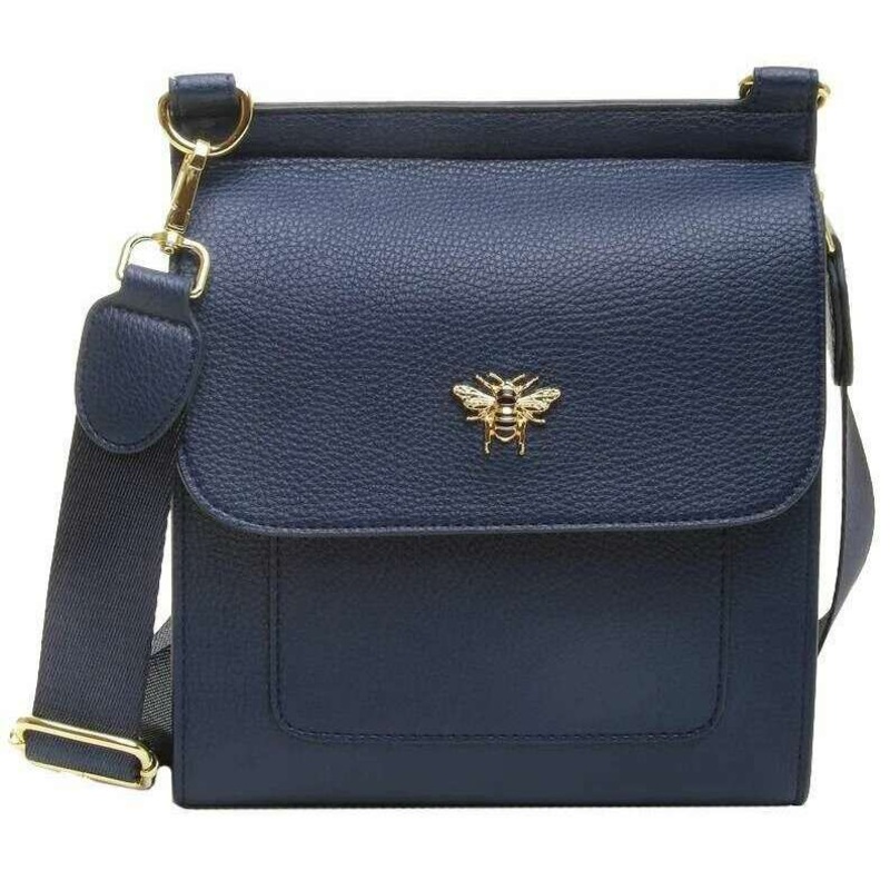 Alice Wheeler London Bloomsbury Crossbody Bag – Navy