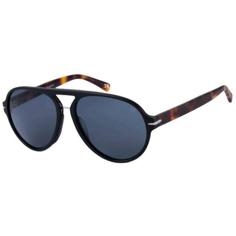 Botaniq Double Bridge Pilot Sunglasses – Black/Brown Tort