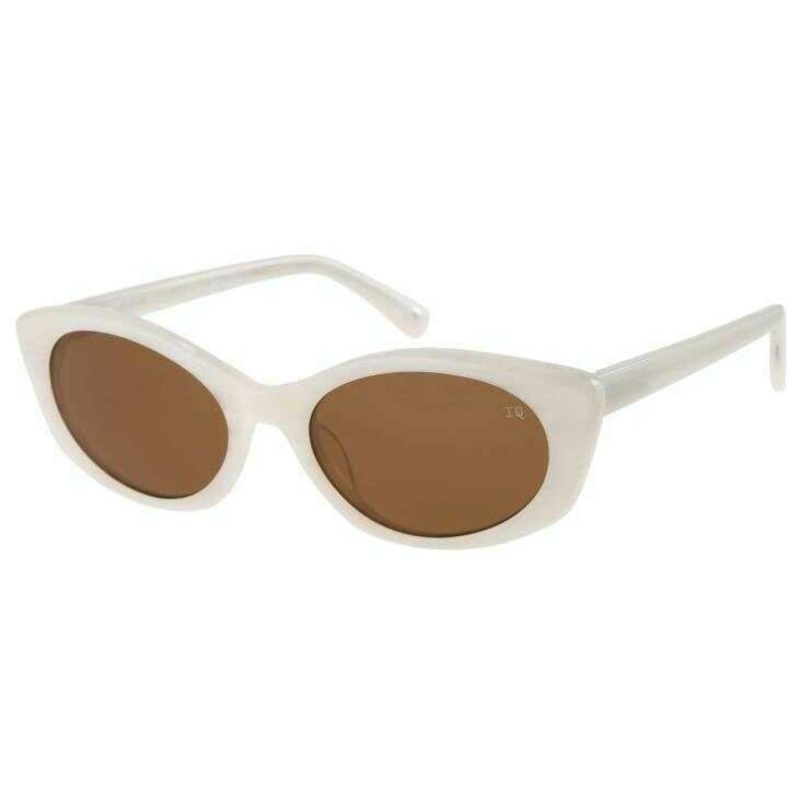 Botaniq Oval Cat-Eye Sunglasses – White