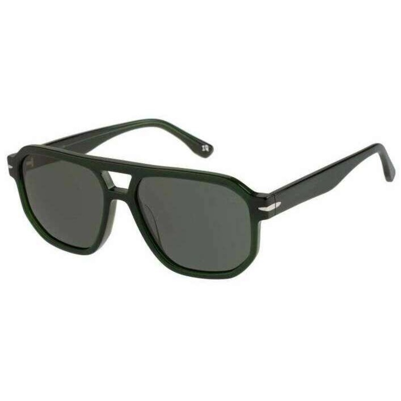 Botaniq Rectangular Double Bridge Sunglasses – Green