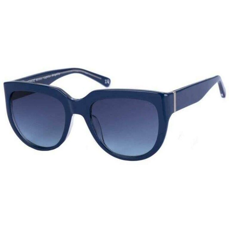 Botaniq Retro Round Sunglasses – Green/Blue