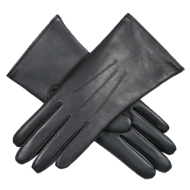 Dents Ednaston Touchscreen Leather Gloves – Black/Grey