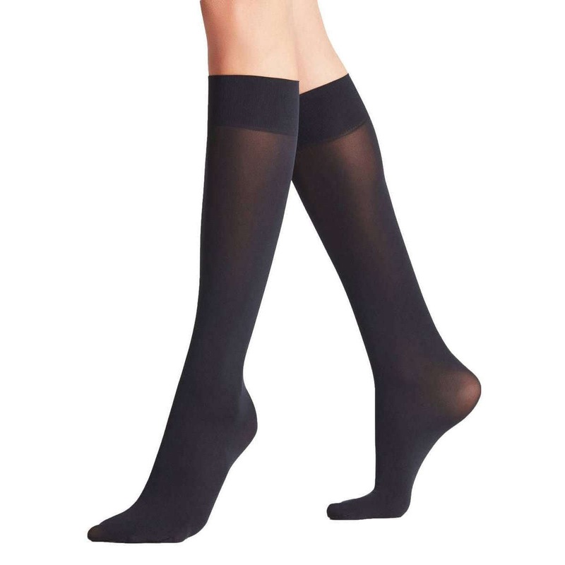 Falke Pure Matt 50 Denier Knee-High Tights – Marine Navy