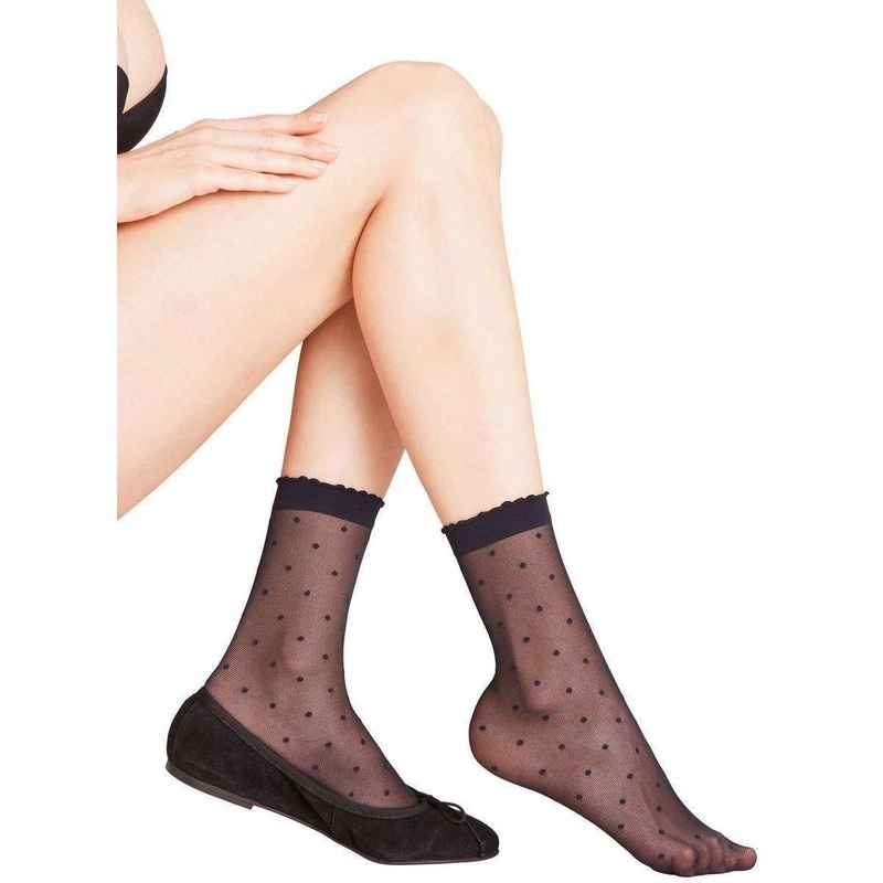 Falke Dot 15 Denier Anklet Tights – Marine Navy