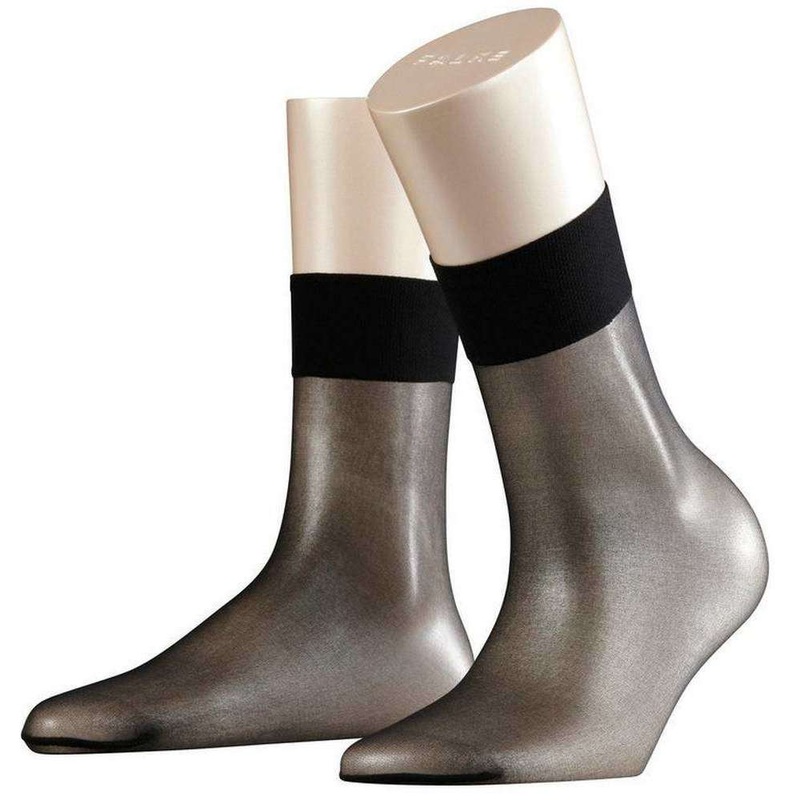 Falke Shelina Ultra-Transparent 12 Denier Anklet Tights – Black