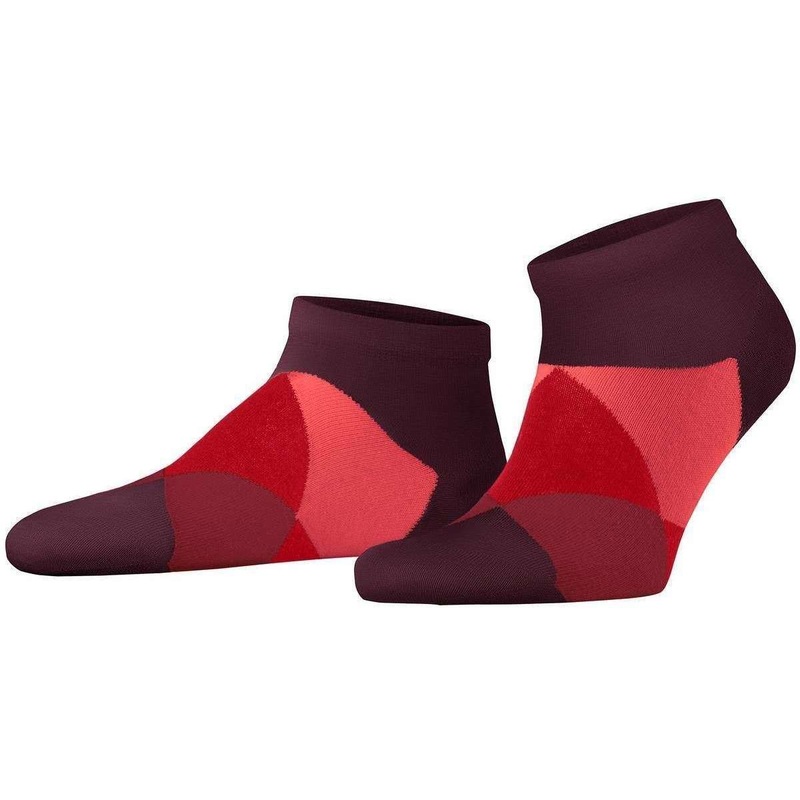 Burlington Clyde Sneaker Socks – Claret Red/Pink