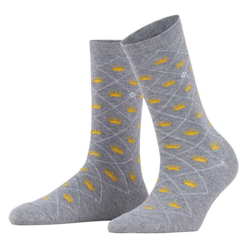 Burlington Crown Socks – Light Grey