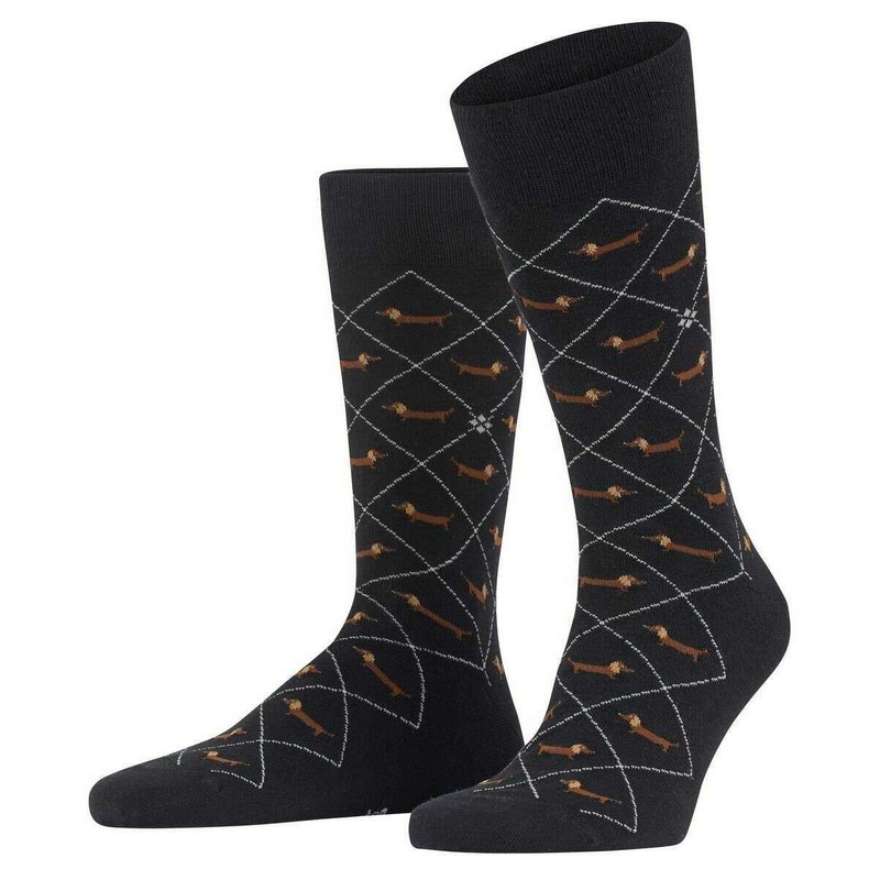 Burlington Dachshund Socks – Black