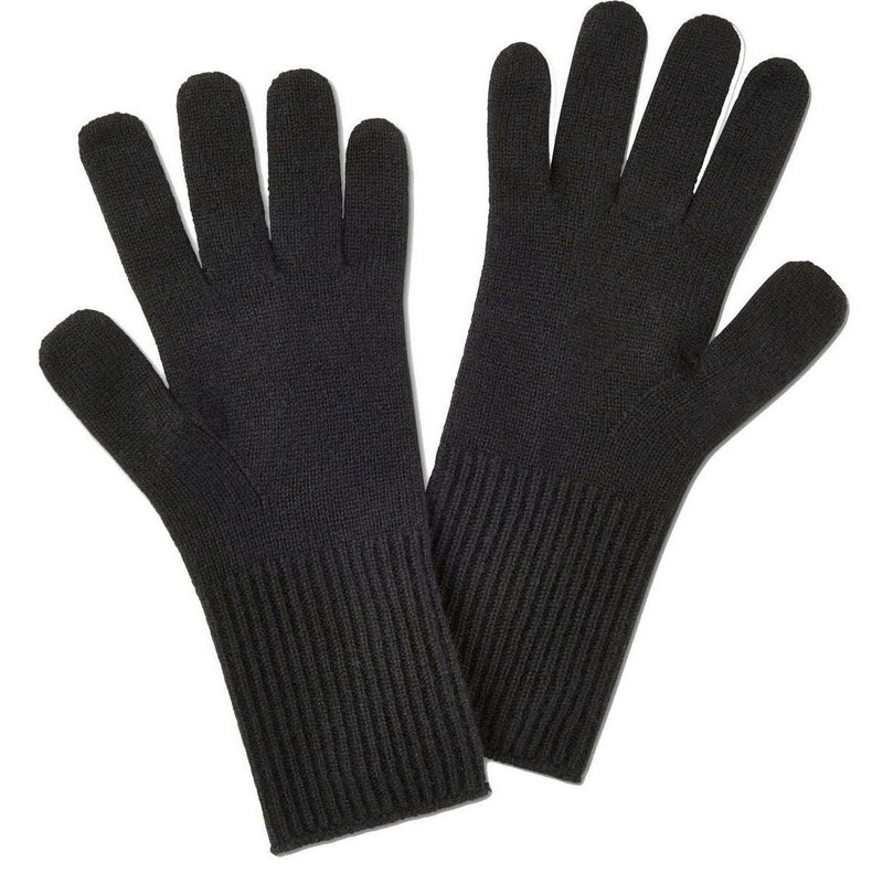 Falke Fine Knitted Pure Cashmere Gloves – Black