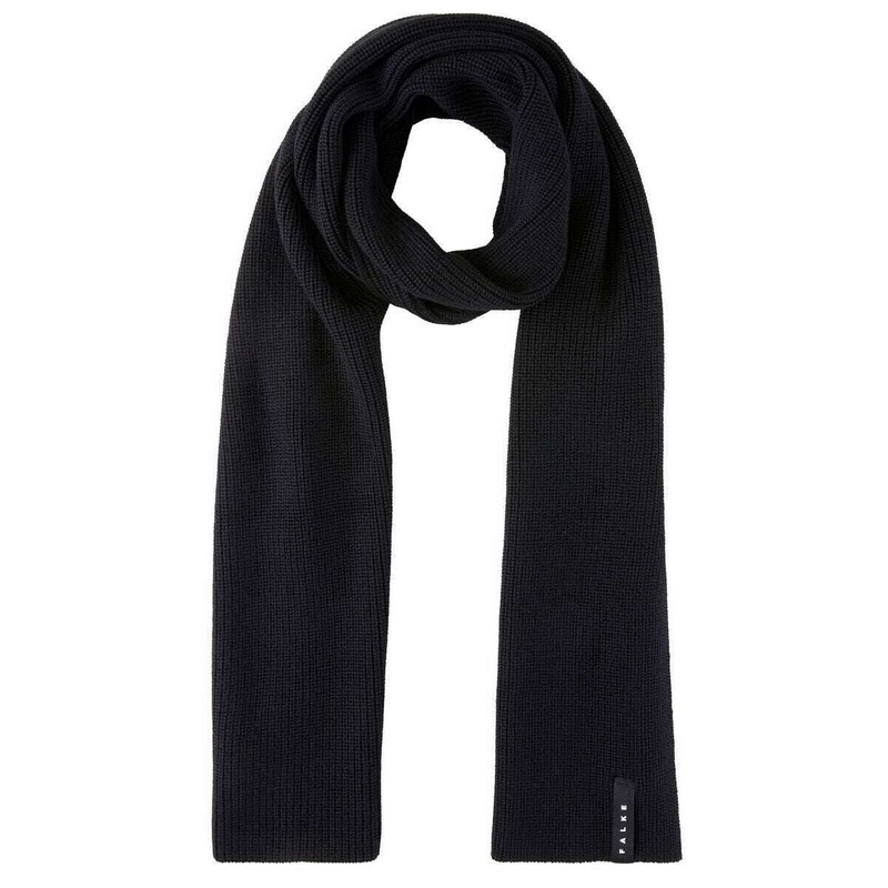 Falke Ultrafine Merino Wool Scarf – Black