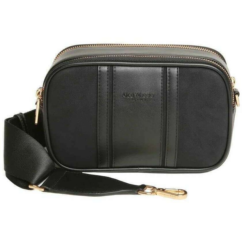 Alice Wheeler London Madrid Camera Crossbody Bag – Black
