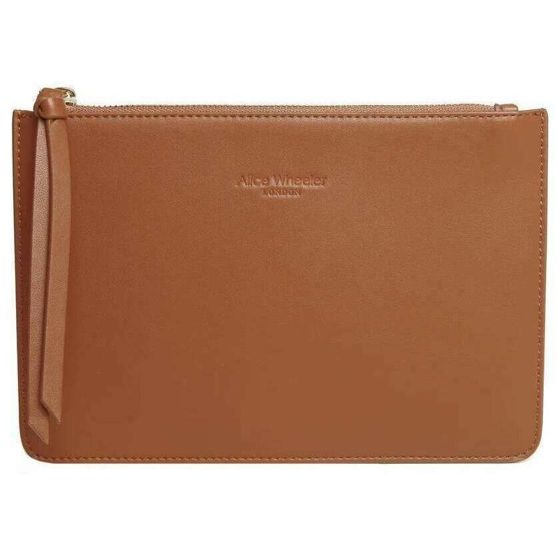 Alice Wheeler London Paris Clutch – Tan