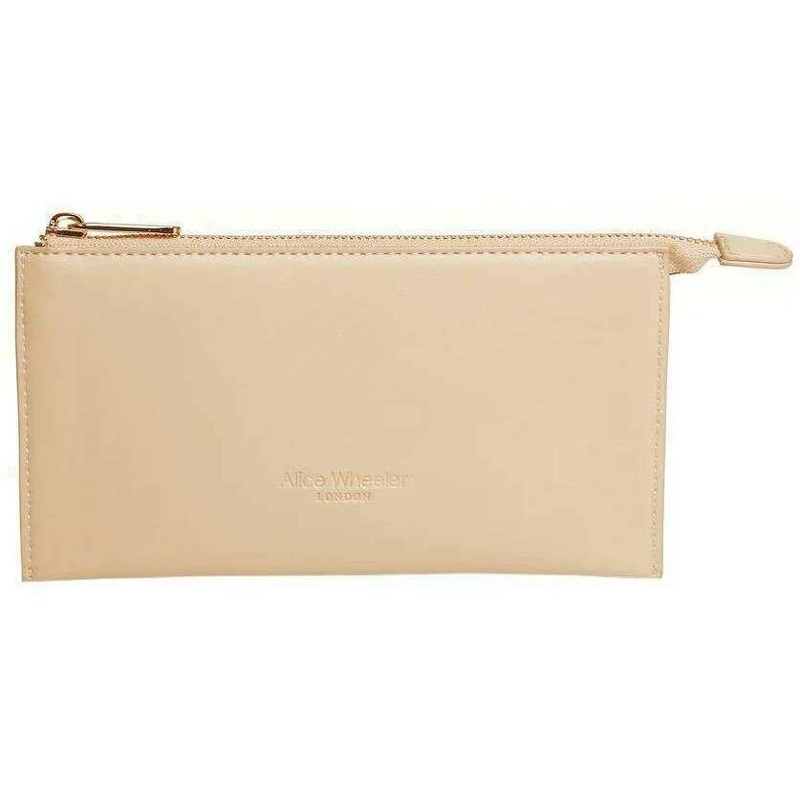 Alice Wheeler London Valencia Double Purse – Sand Beige