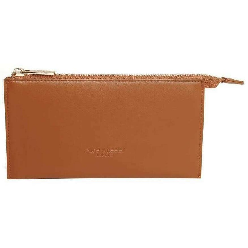 Alice Wheeler London Valencia Double Purse – Tan