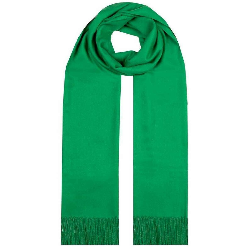 Dents Plain Pashmina Scarf – Emerald Green