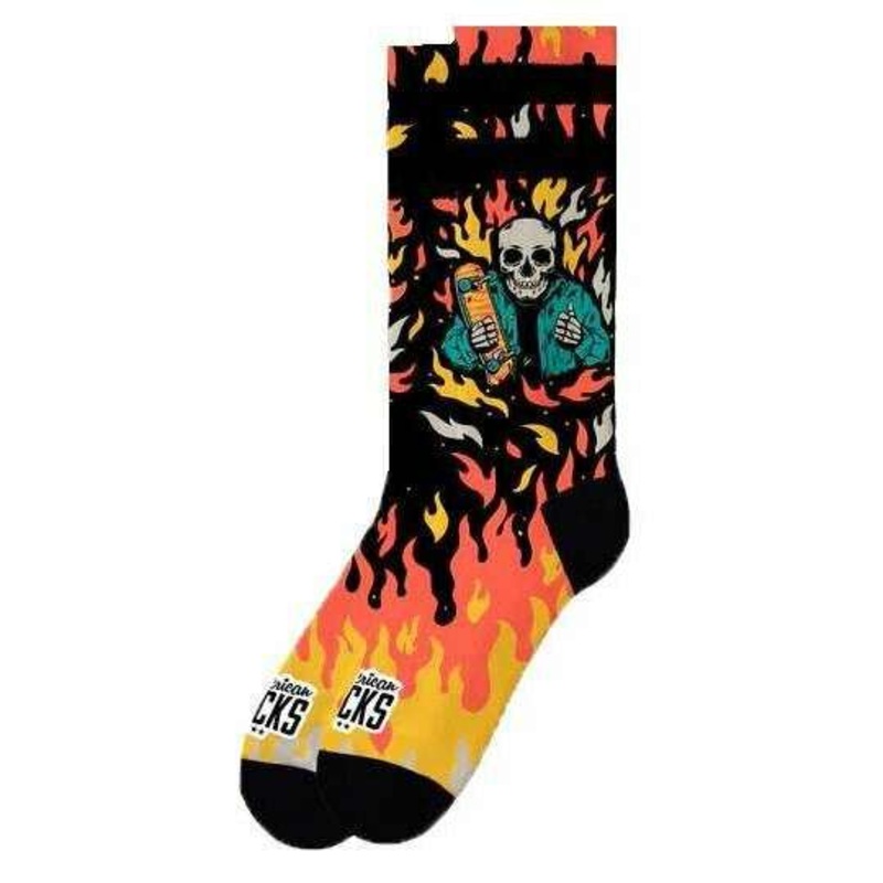American Socks Welcome to Hell Mid High Socks – Black