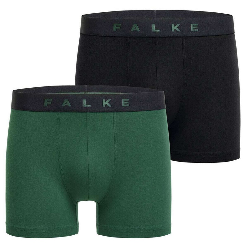Falke Daily Comfort 2 Pack Boxer Brief – Black/Green