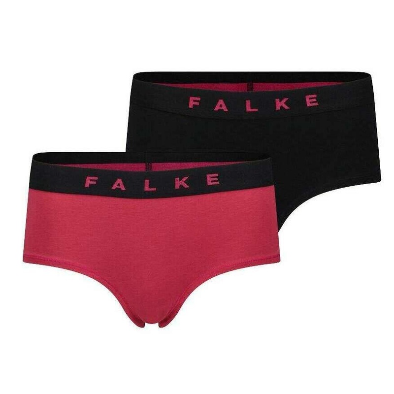 Falke Daily Comfort 2-Pack Hipster Brief – Black/Dark Pink