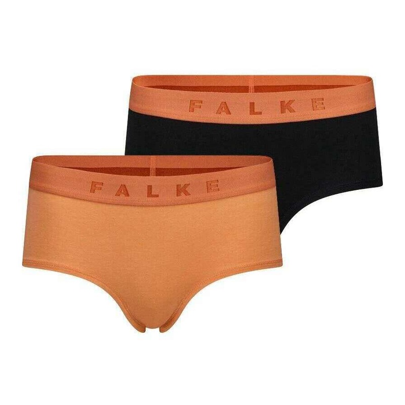 Falke Daily Comfort 2-Pack Hipster Brief – Black/Orange